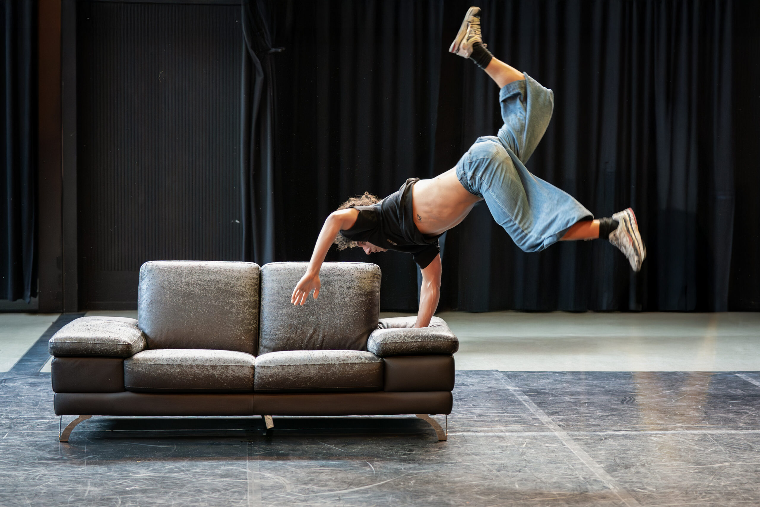 Ell Circo D'ell Fuego, Circus maken, Parkour Intensive, Movedbymatter, foto: Frank Emmers